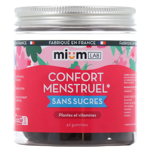 Mium Lab Gummies Confort Menstruel - SPM, règles