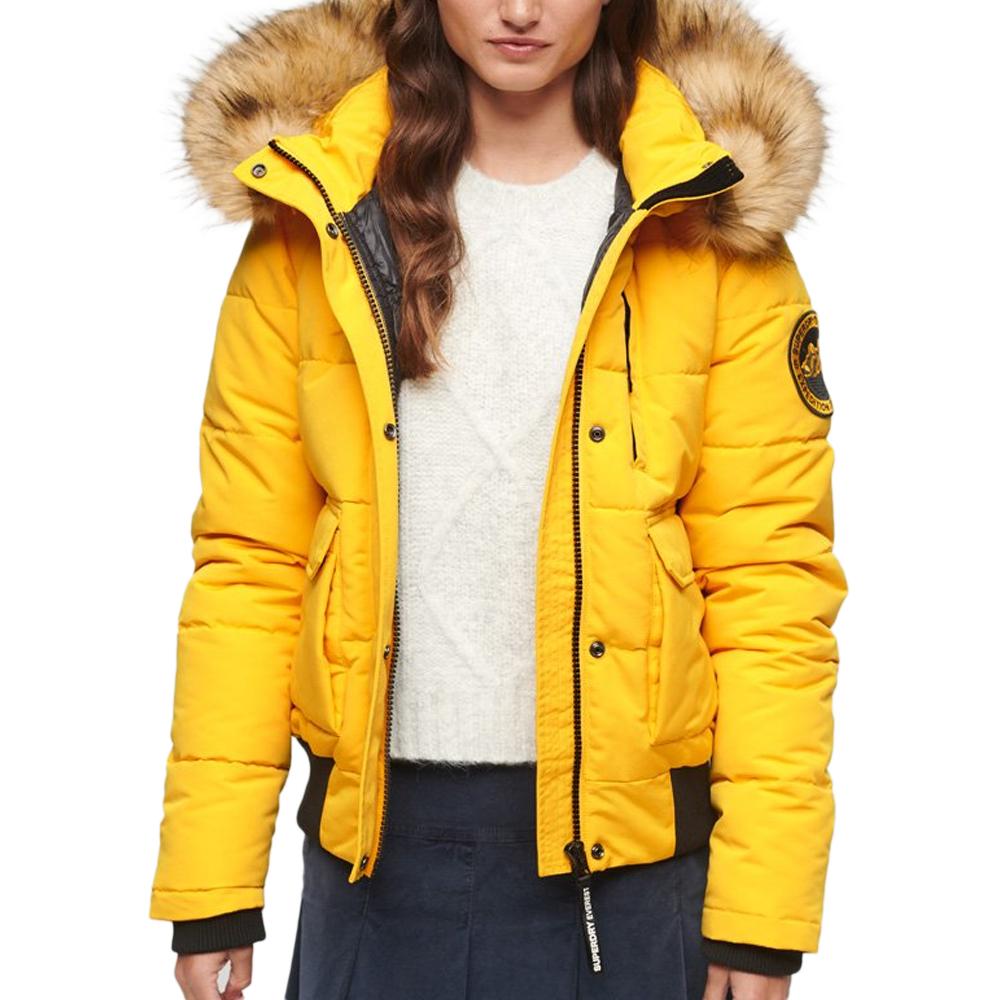 Superdry Doudoune Jaune Femme Superdry Everest