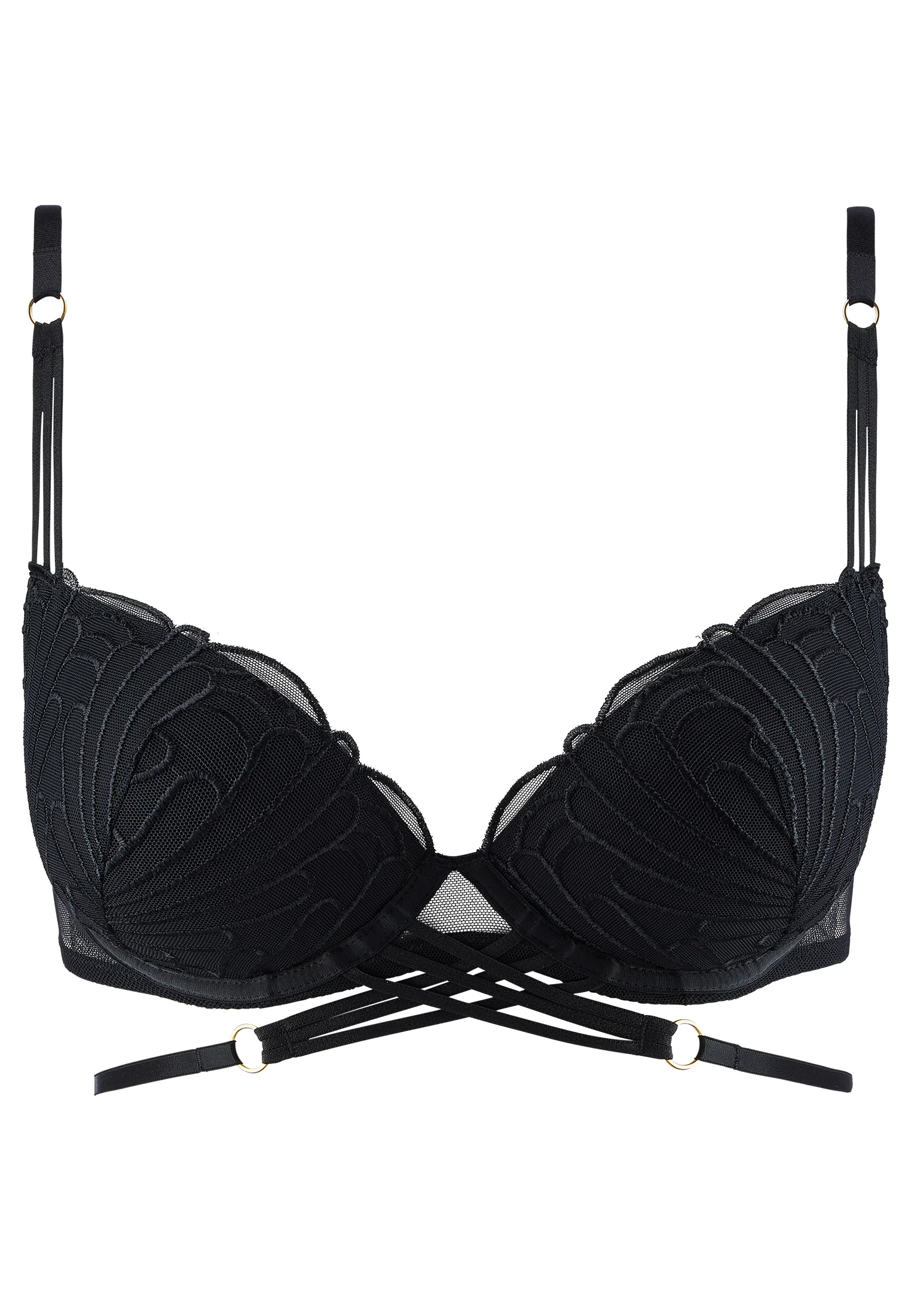 L'INDOMPTABLE - Soutien-gorge push-up coque | Noir