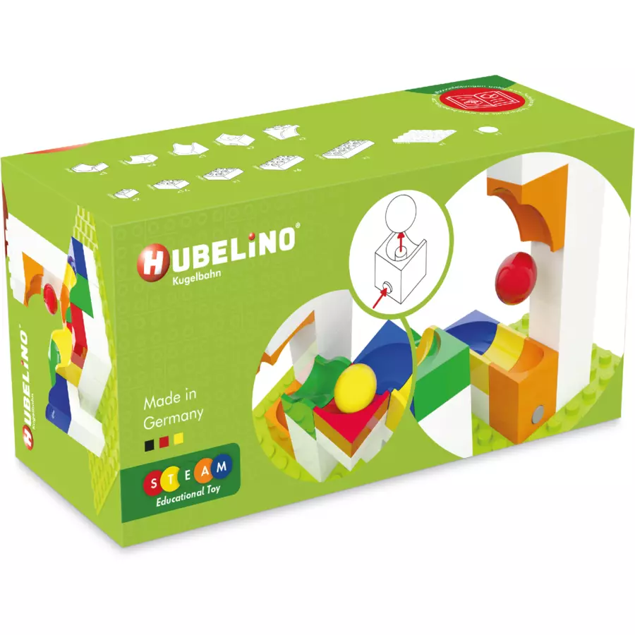 HUBELINO® Kugelbahn Katapult Erweiterung, 41-teilig