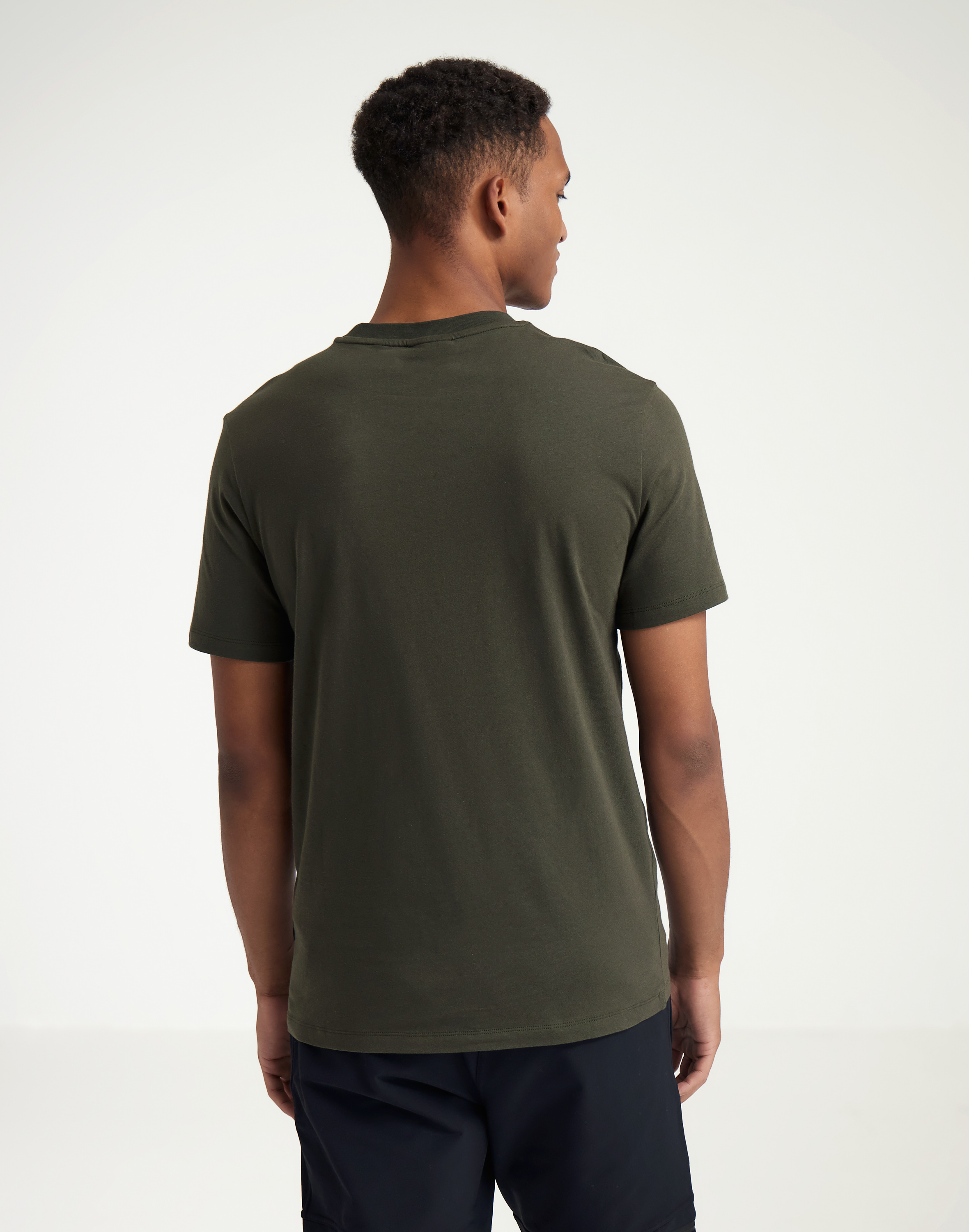 T-shirt van katoen voor heren in Bosnacht