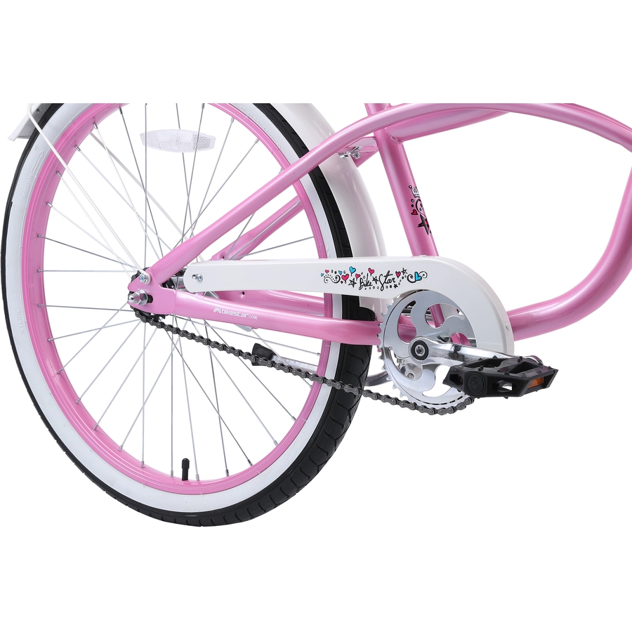 Bikestar Kinderrad 24 Zoll Cruiser pink