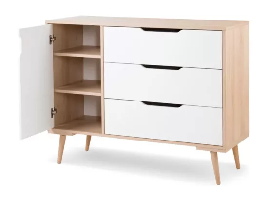 Commode LittleSky by Klups Sofie Hêtre et Blanc