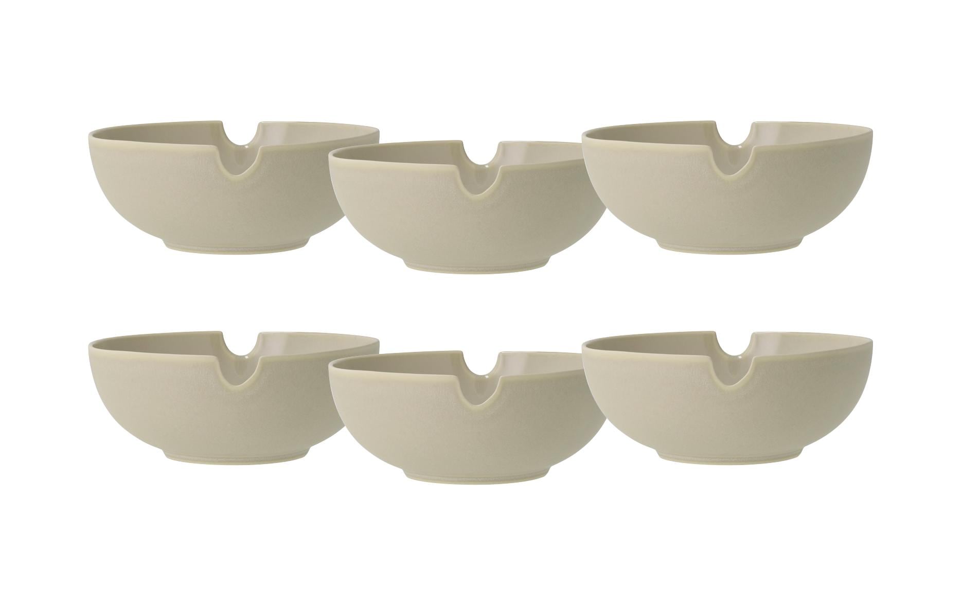 Ramenschale Shoku 18.5 cm, 6 Stück, Beige<br>Schalen-Set aus Steinzeug