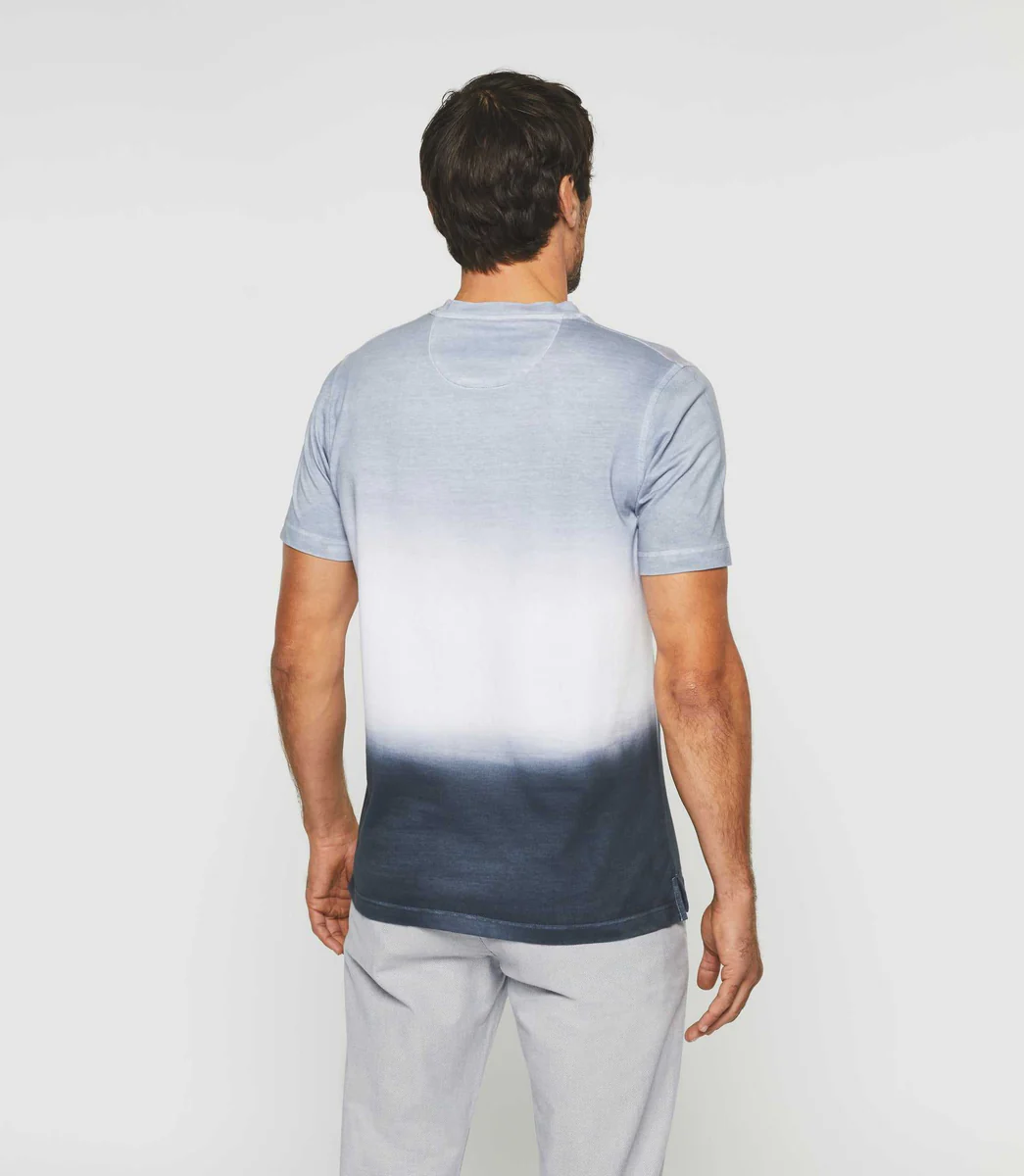 T-shirt dégradé gris et blanc 