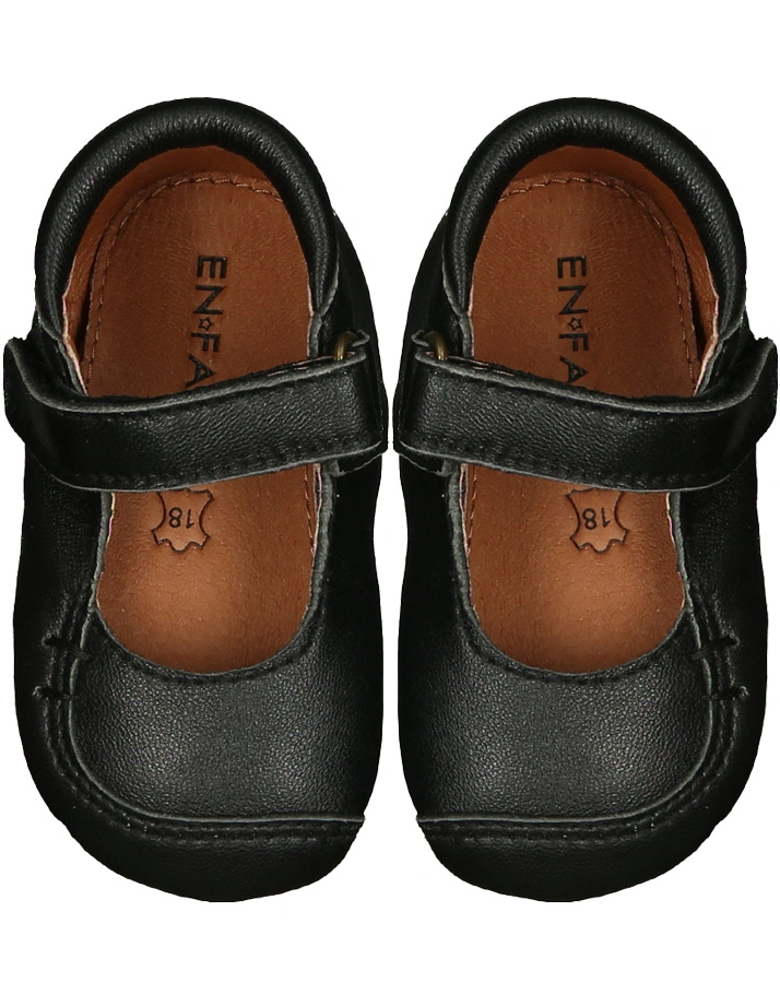 Hausschuhe BALLERINA VELCRO in black