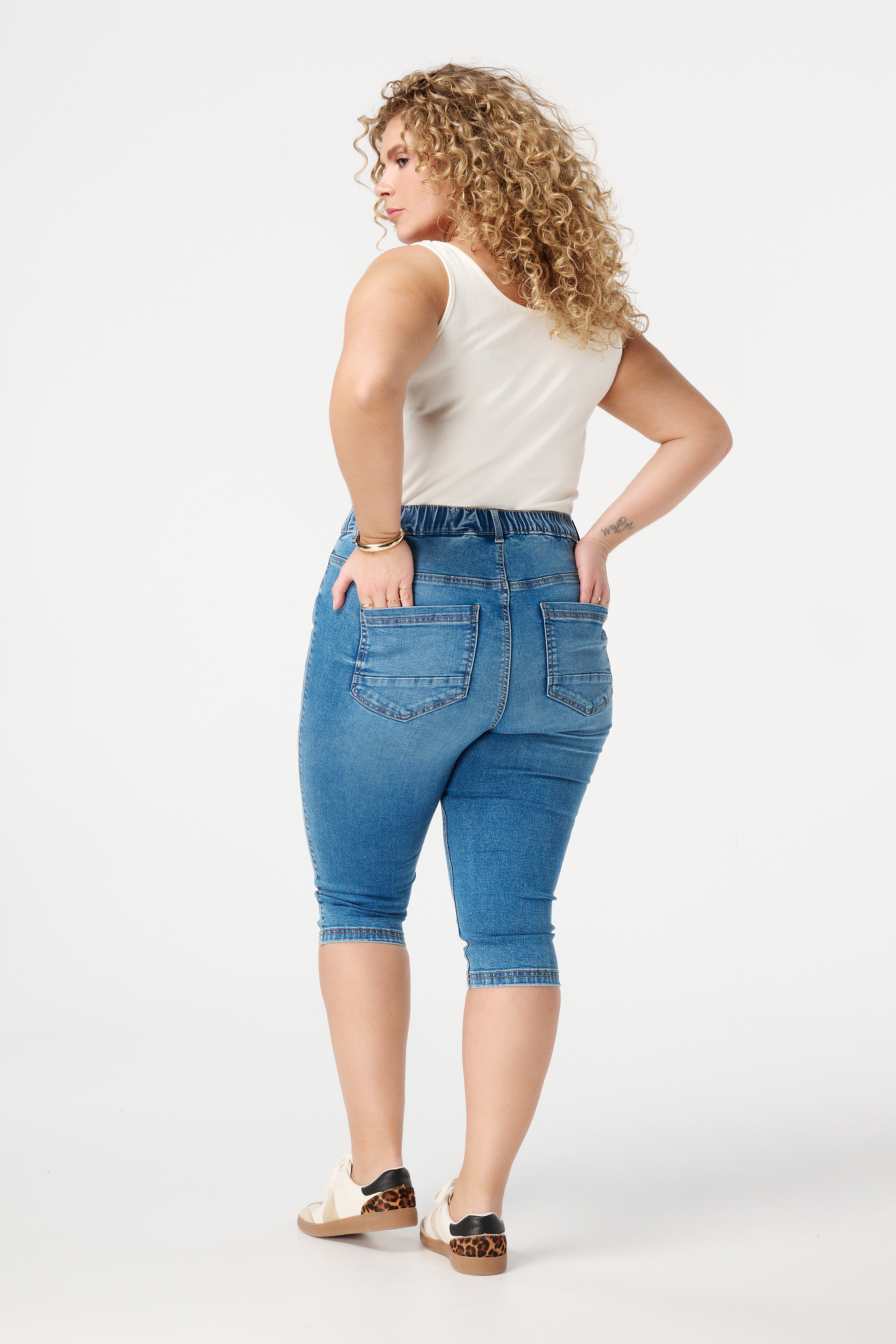 Capri tregging Stonewash Denim
