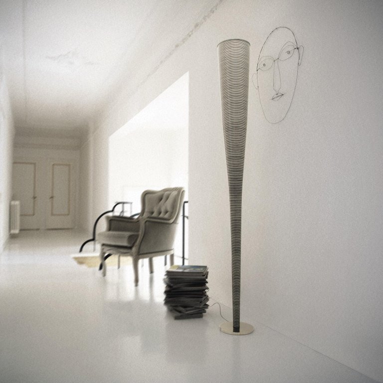 Foscarini Mite vloerlamp retrofit zwart