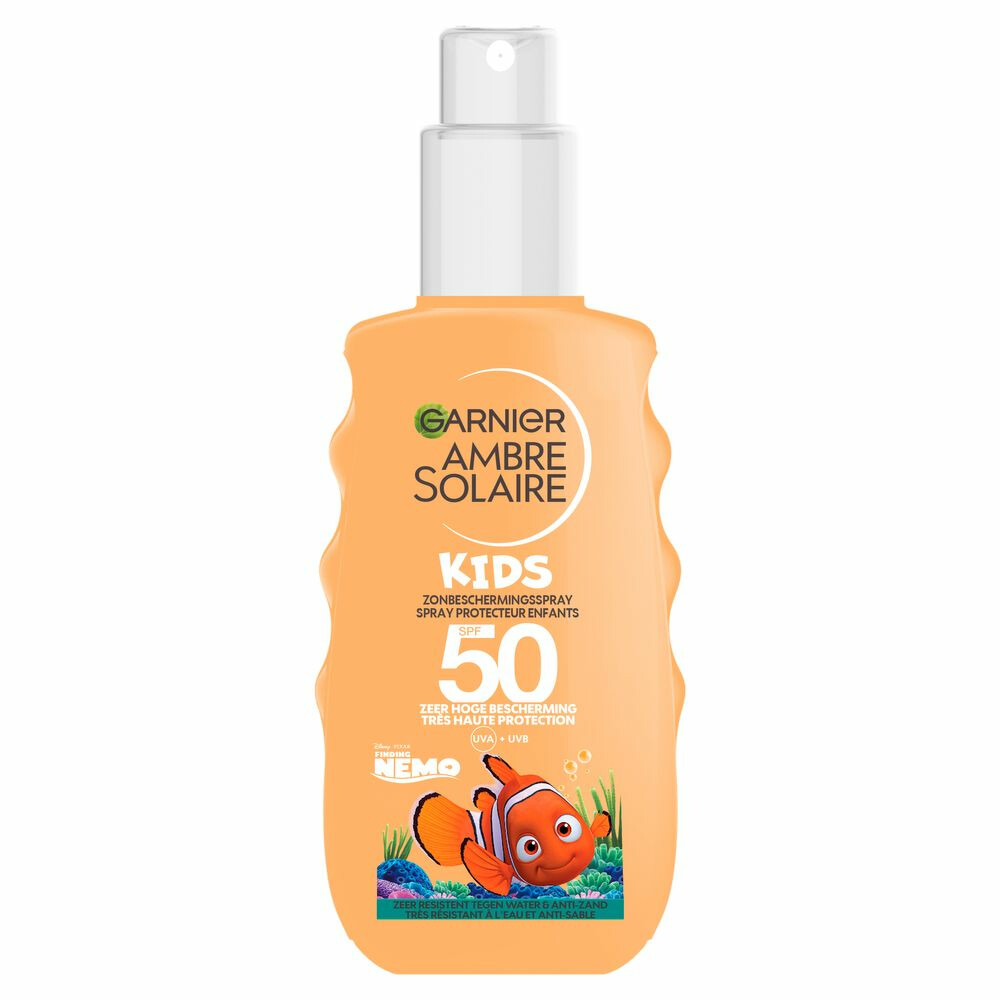 Garnier Ambre Solaire Waterresistent Kids Zonnebrandspray SPF 50 Finding Nemo150 ml