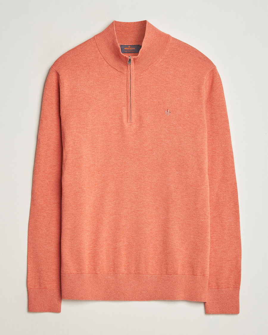 Morris Riley Cotton Half Zip Orange
