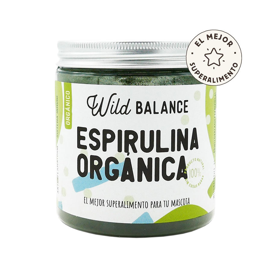 Suplemento de espirulina orgânica para animais de estimação
