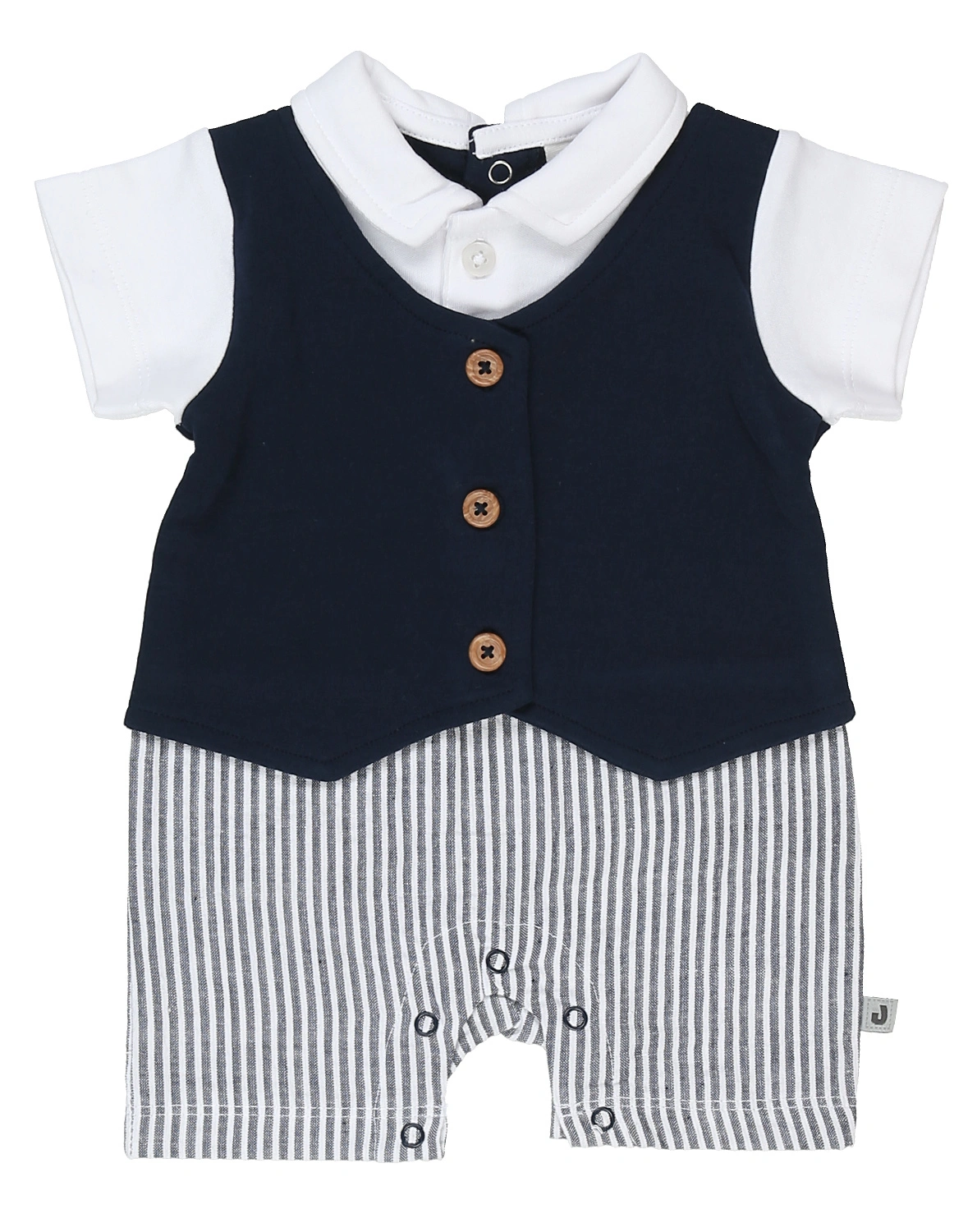 Overall CLASSIC BOYS kurz in marine/weiß