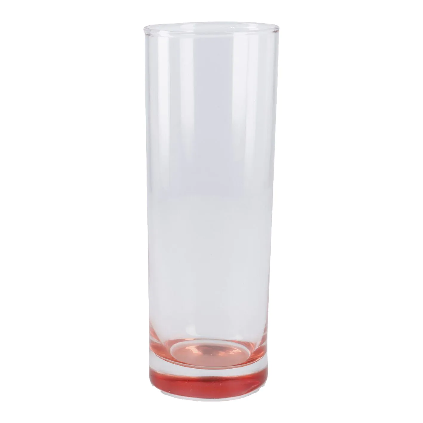 Longdrink-Glas Farbboden, rot, 300 ml