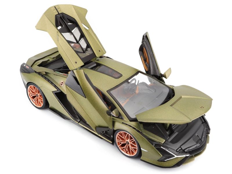 BBurago Lamborghini Sian FKP 37 Grün 1:18 Sammlermodell im Massstab 1:18