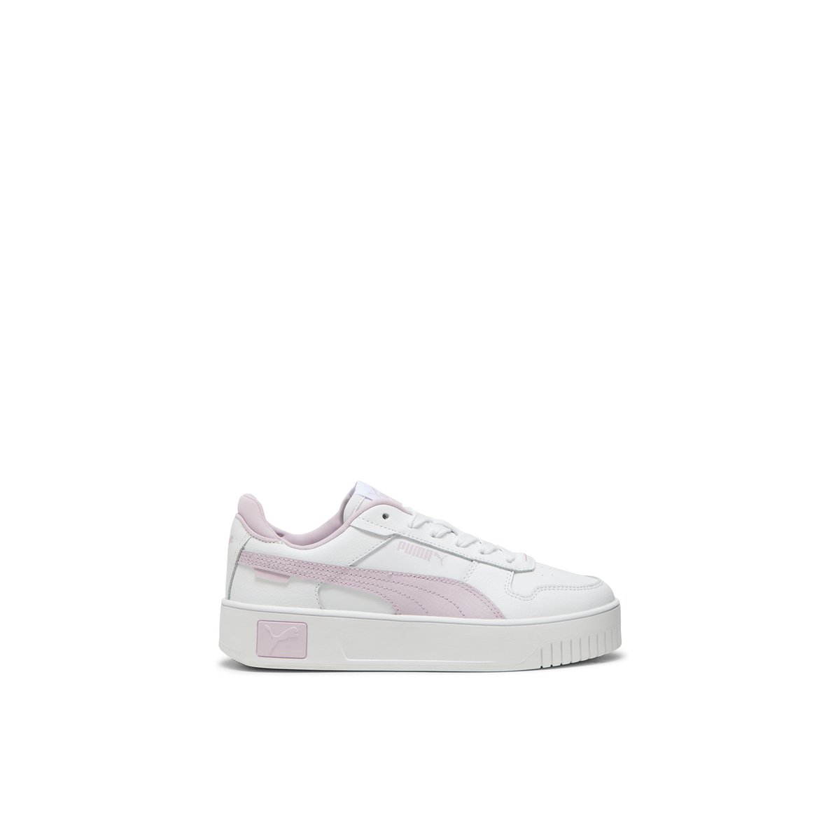 PUMA-Carinastl-jg-Baskets - Talon plat - Blanc