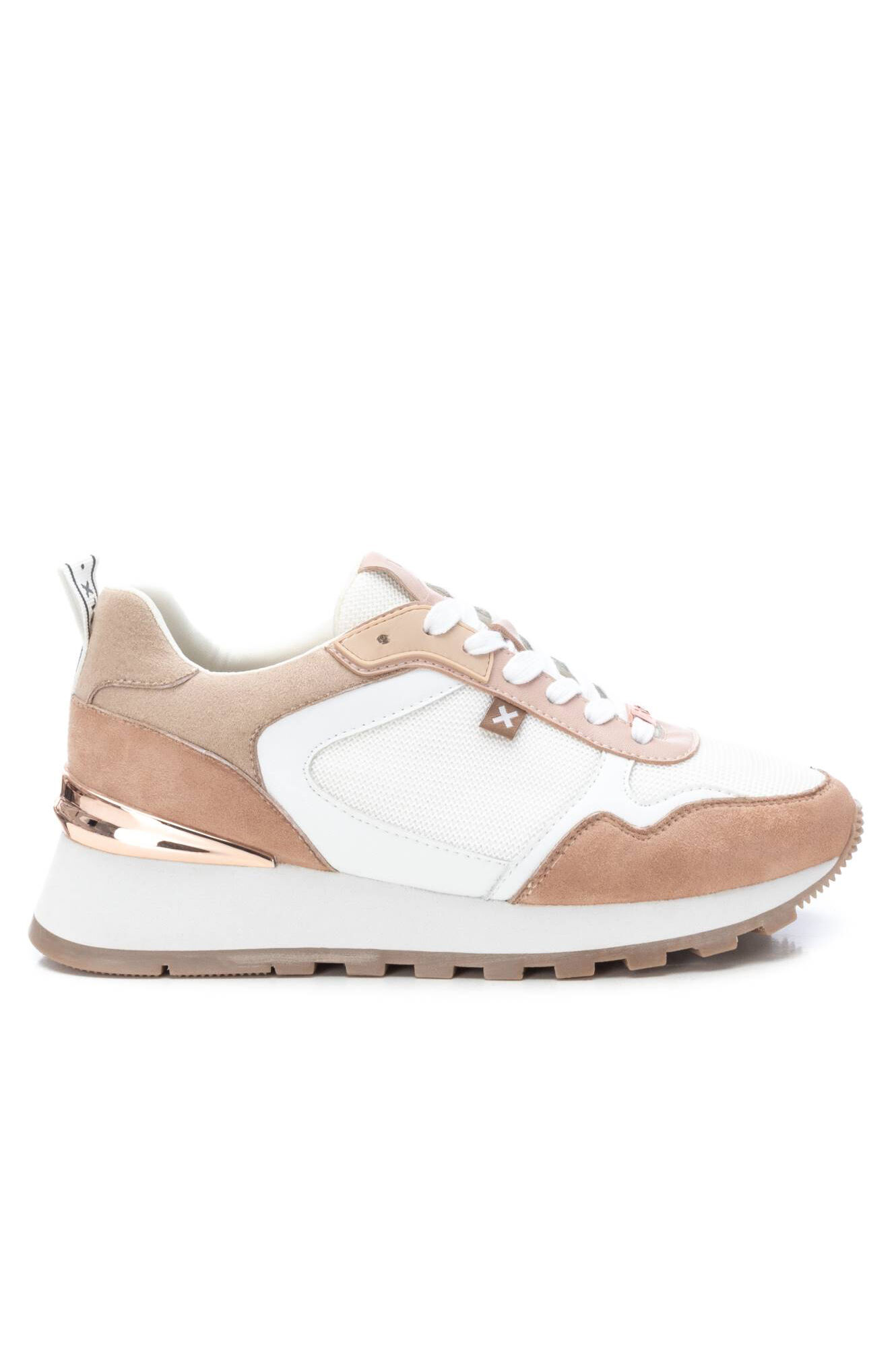 Zapato sra têxtil combinado bege - Bege