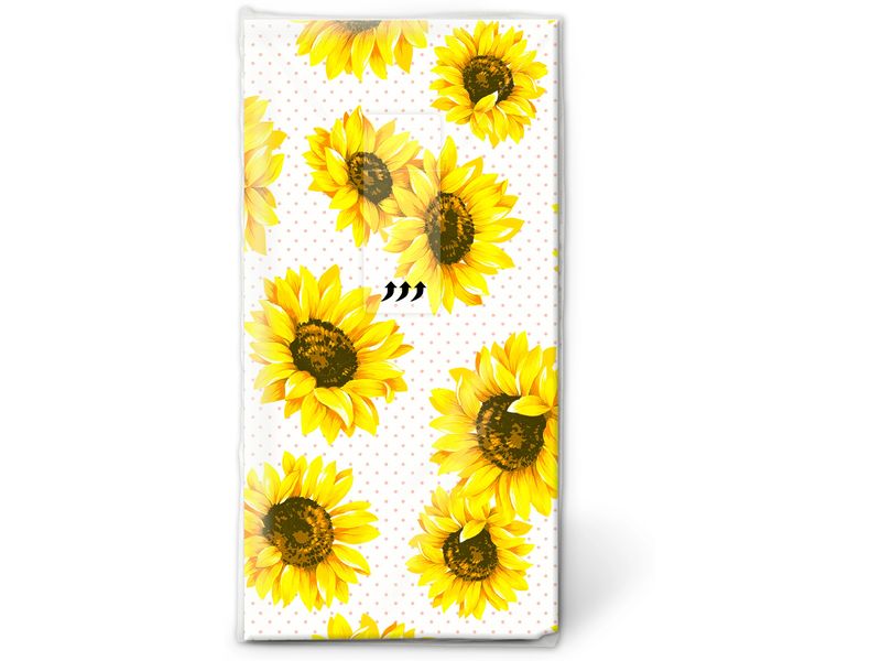 Paper   Design Taschentücher Sunflowergarden 4-lagig, 10 St Designer Taschentücher