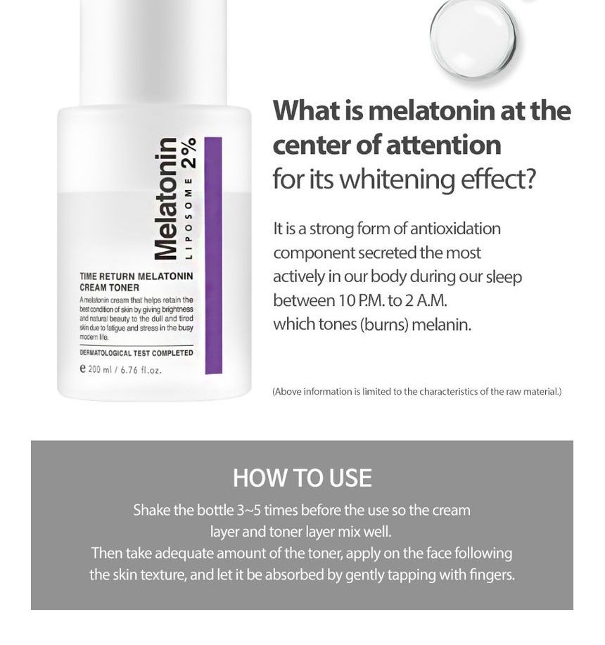 MAXCLINIC - Time Return Melatonine Crème Toner