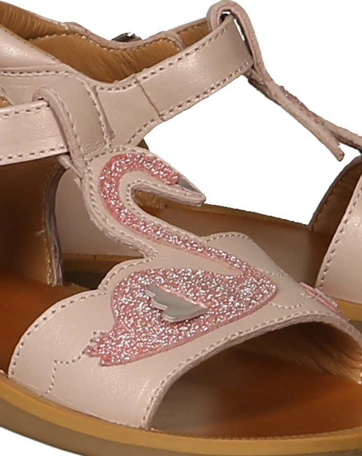 Leder-Sandalen POPPY – SWAN in rosa