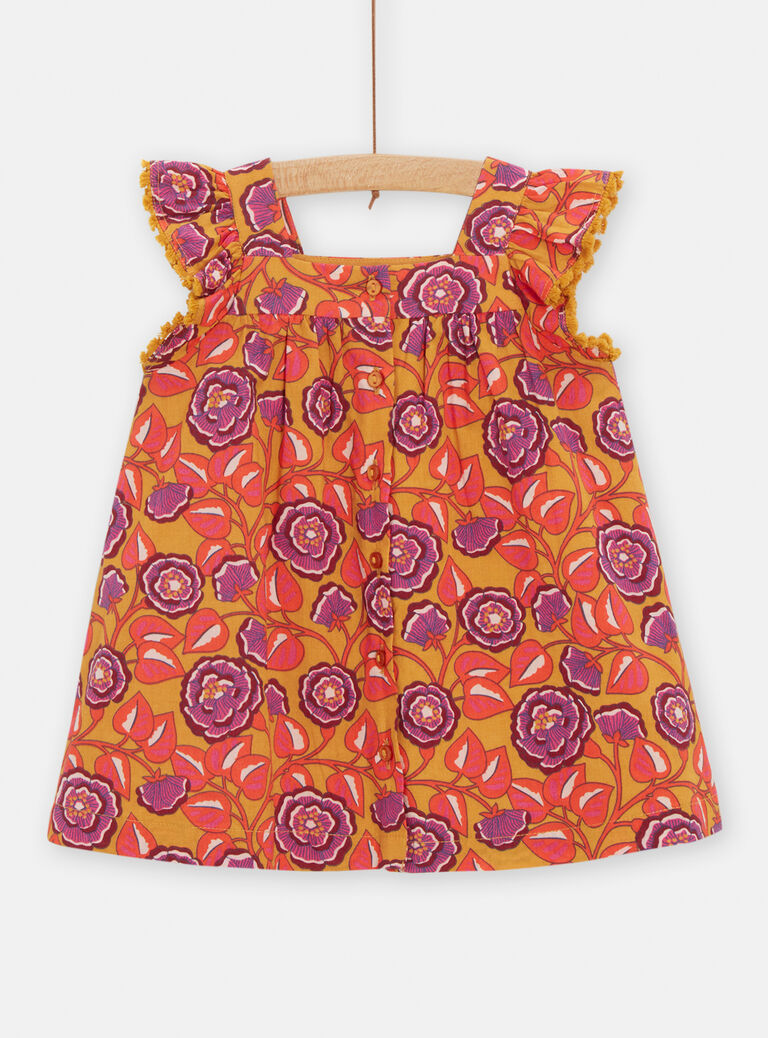 Robe à imprimé fleuri pour bébé fille