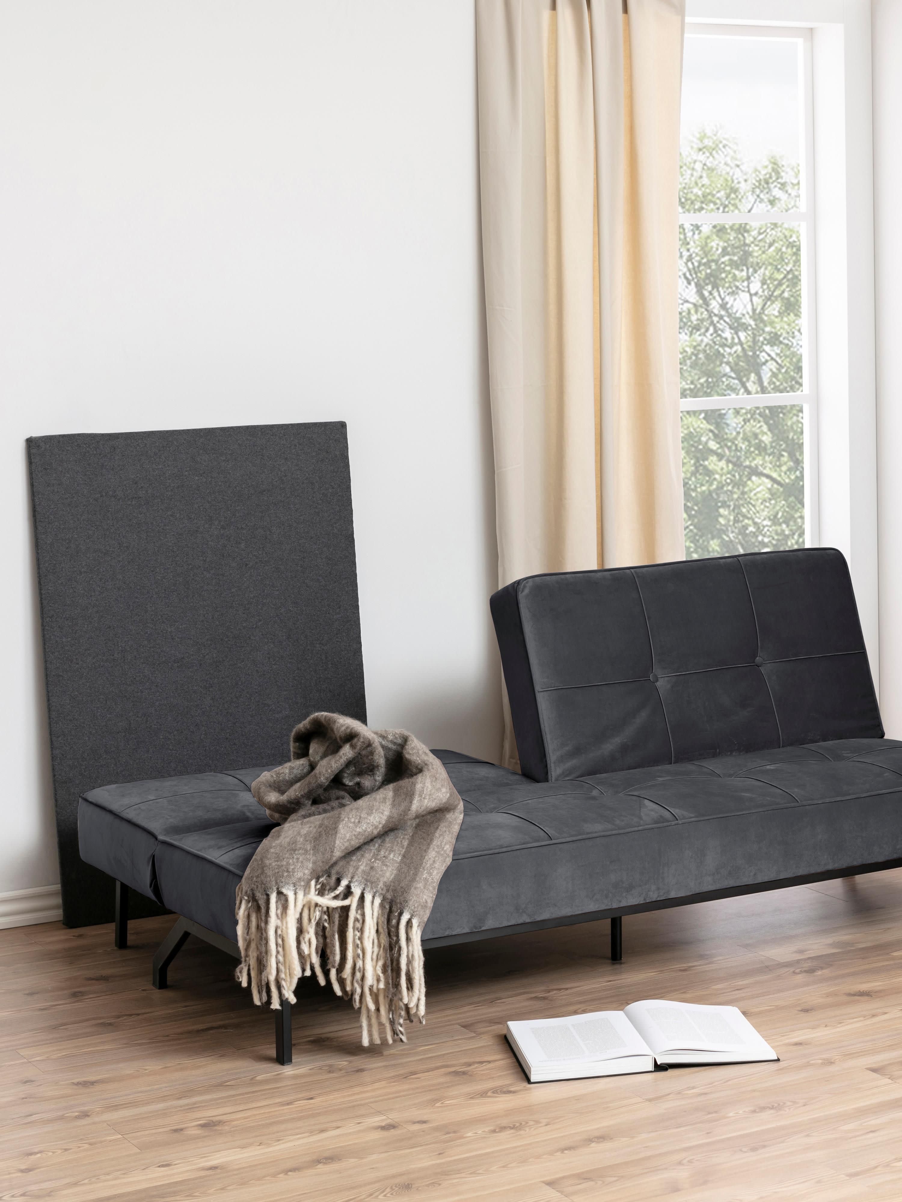 Fluwelen slaapbank Perugia (3-zits)