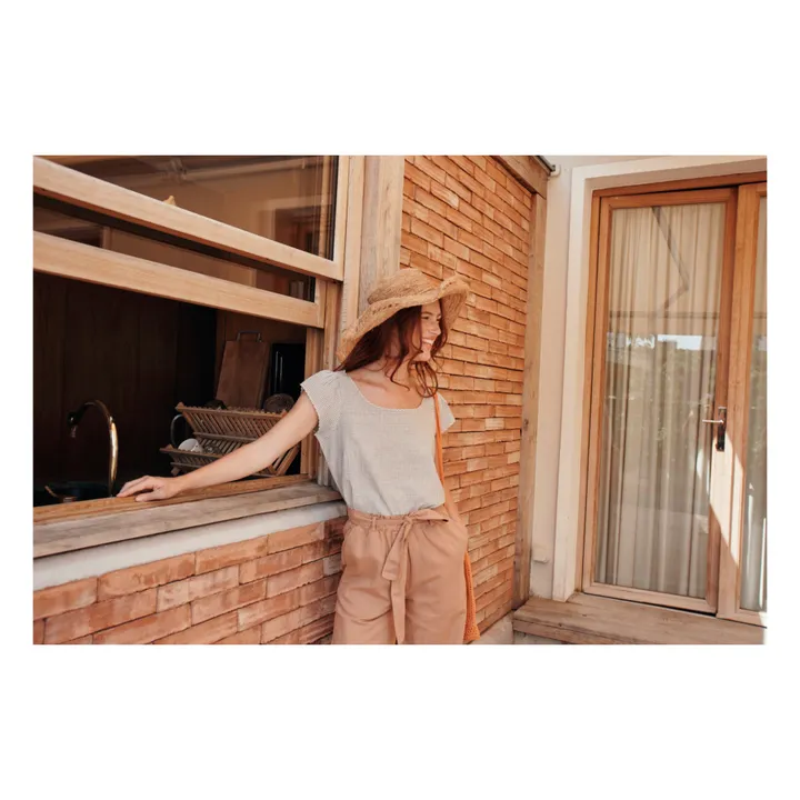Emile et Ida Top Zen Rayures - Collection Femme | Bleu