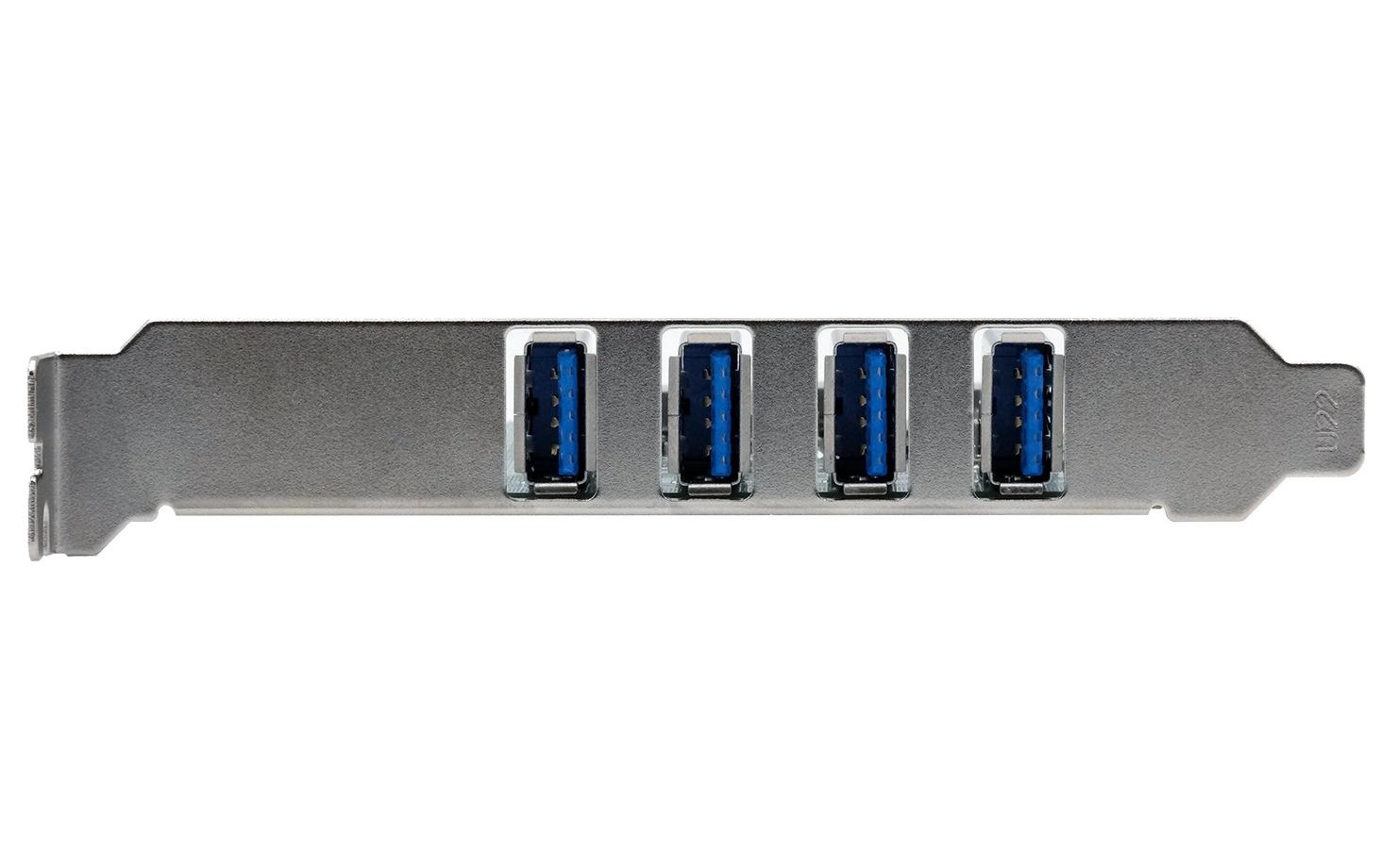 PCI-Express-Karte EX-11044PCIe-Schnittstellenerweiterung mit vier USB-A Anschlüssen
