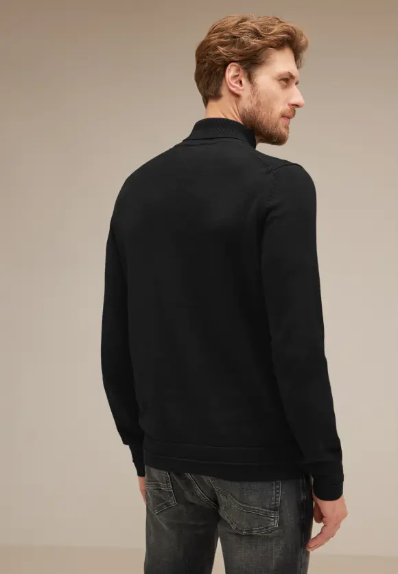 Pullover mit Rollkragen - Black