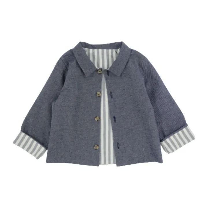 Loir Veste Ysée Réversible | Denim gris