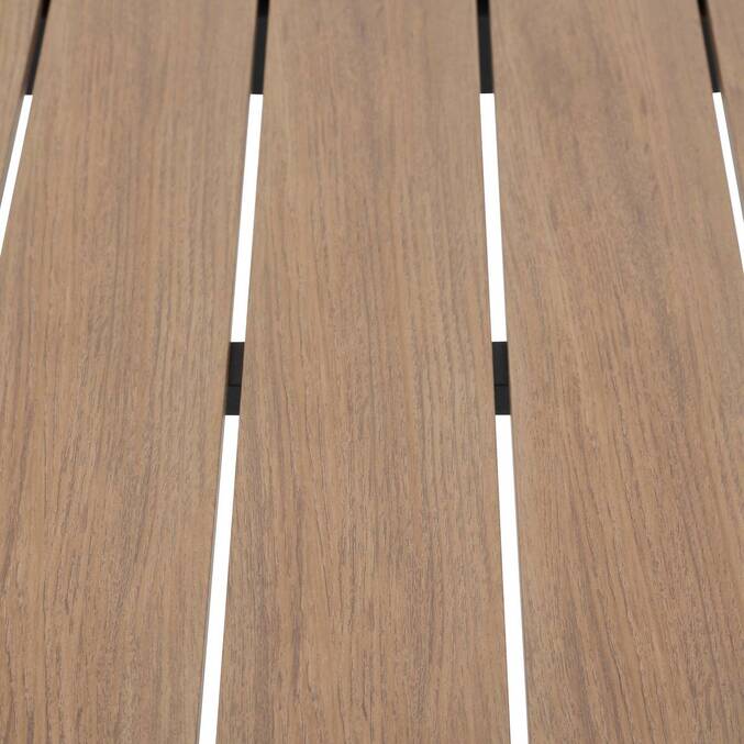 Table de jardin ÉVASION Effet bois Honey & Graphite