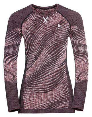 Maillot Manches Longues Odlo Femme Blackcomb Eco Rose