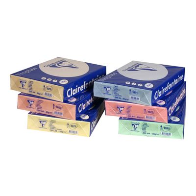 Clairefontaine Trophée - Papier couleur - A3 (297 x 420 mm) - 80 g/m² - Ramette de 500 feuilles - canari