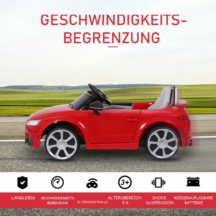 HOMCOM Kinder Elektroauto rot