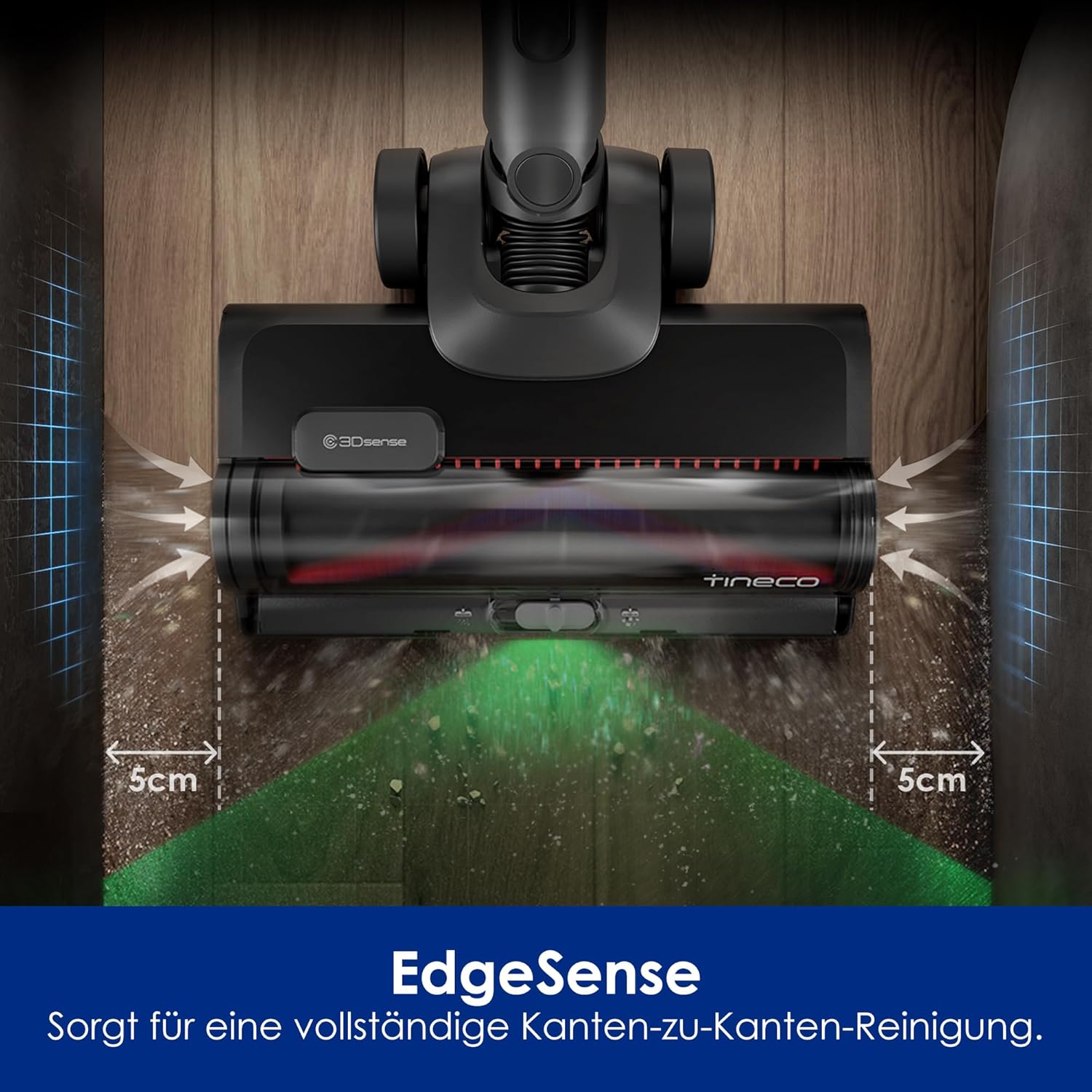 Tineco Pure ONE Station 5 PRO Kabelloser Akku Staubsauger, vollständiger Selbstreinigung, 200AW Saugkraft, Bis zu100 Min Laufzeit, ZeroTangle, EdgeSense, LightSense