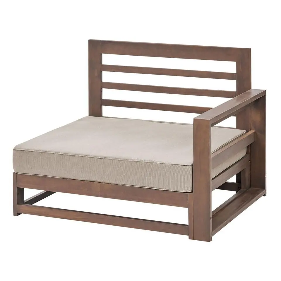 TIMOR II - Loungebank - Donkerhout - Acaciahout