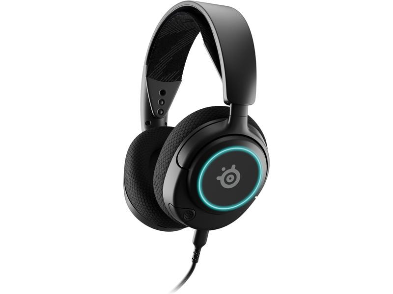 Steel Series Headset Arctis Nova 3 Schwarz Over-Ear Gaming-Headset mit Surround-Sound