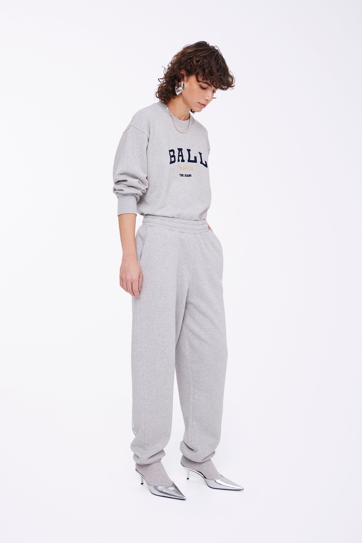 Ball Bajohnson Sweatpant 204054 medium grey melange