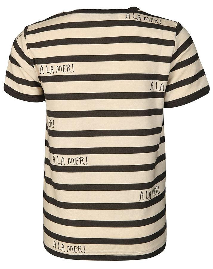T-Shirt A LA MER gestreift in beige/braun