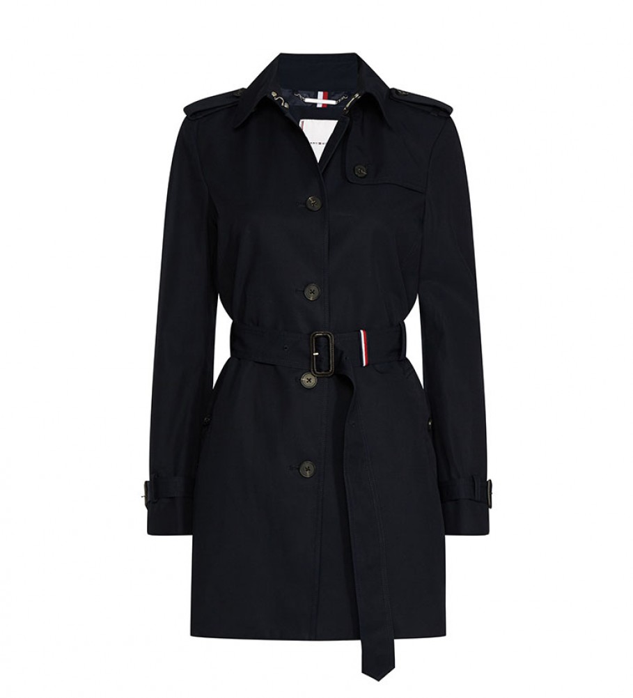 Casaco Tommy Hilfiger Heritage azul-marinho com abotoamento simples