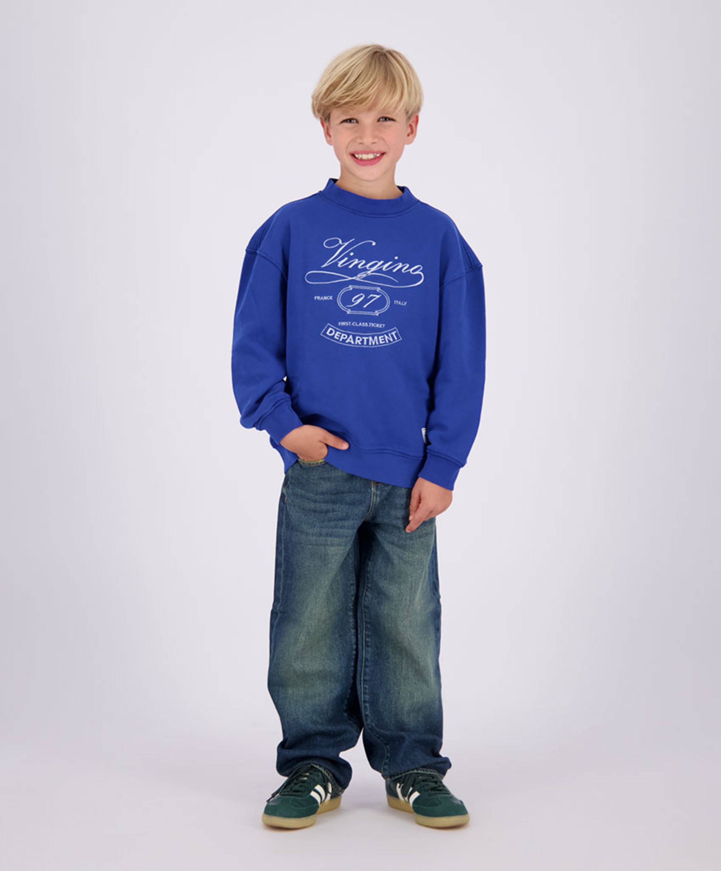 Vingino Jongens sweater blauw