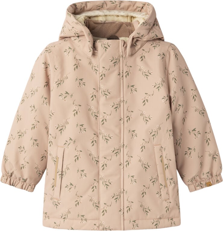 Lil' Atelier NMFLASNOW10 JACKET AOP 1FO LIL Rugby tan