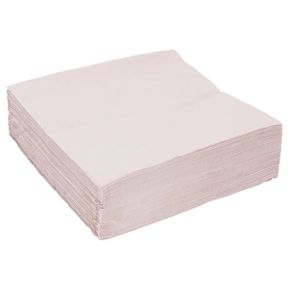 Serviette papier 33x33cm rose clair x50