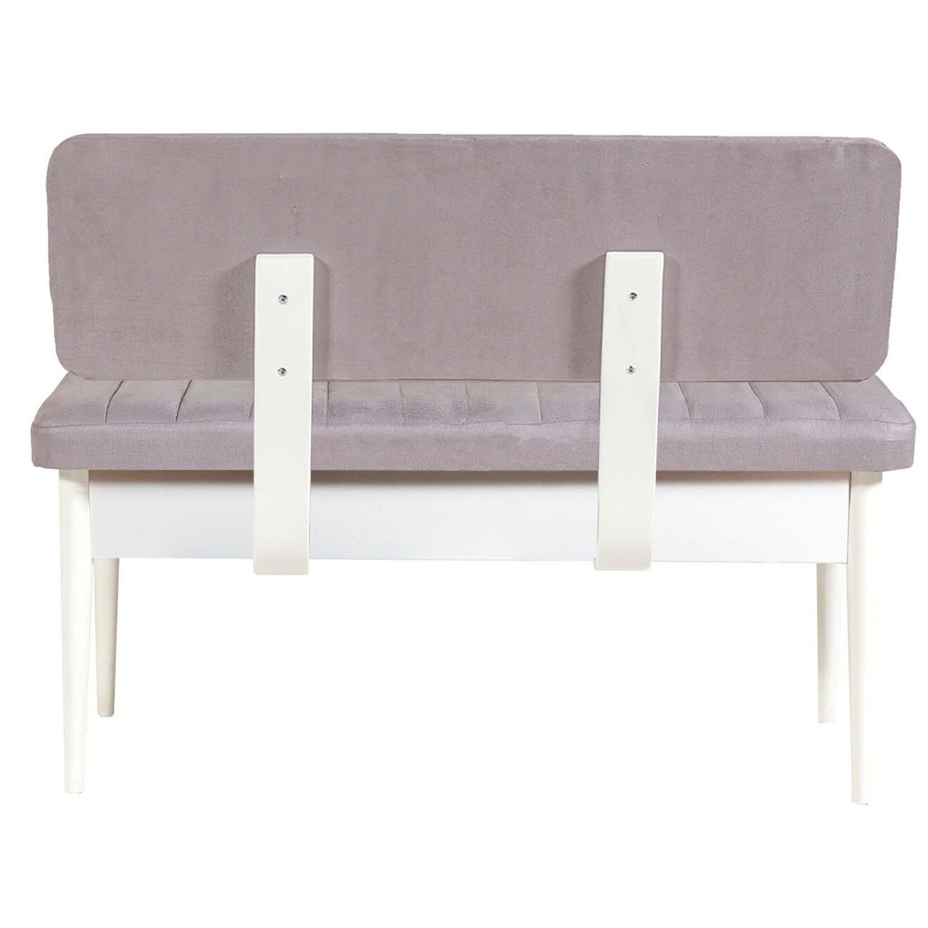 Homitis Ensemble Table + 2 Chaises + 2 Bancs Vina 0701 blanche