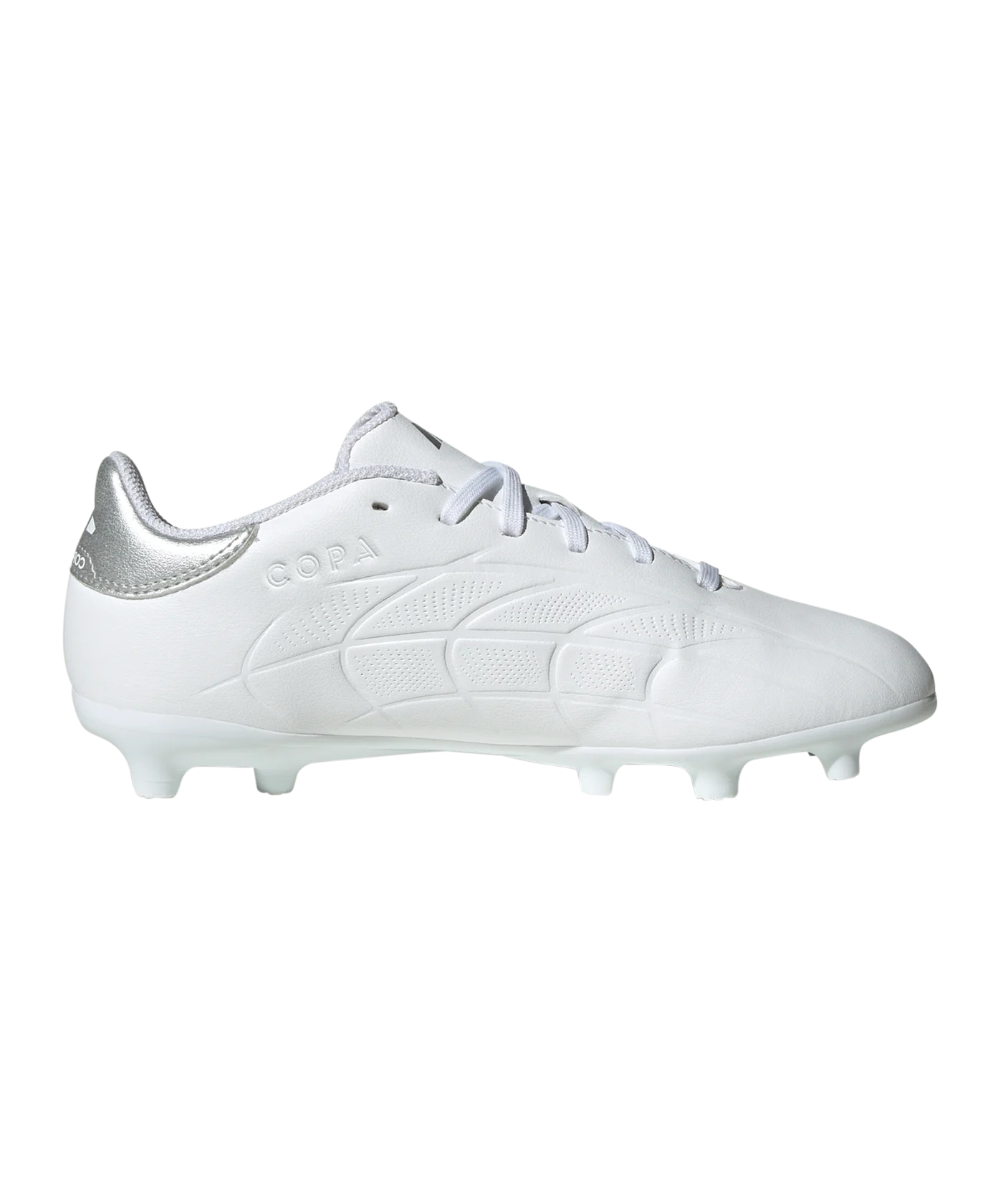 adidas COPA Pure 2 League FG Kids Pearlized Weiss Silber