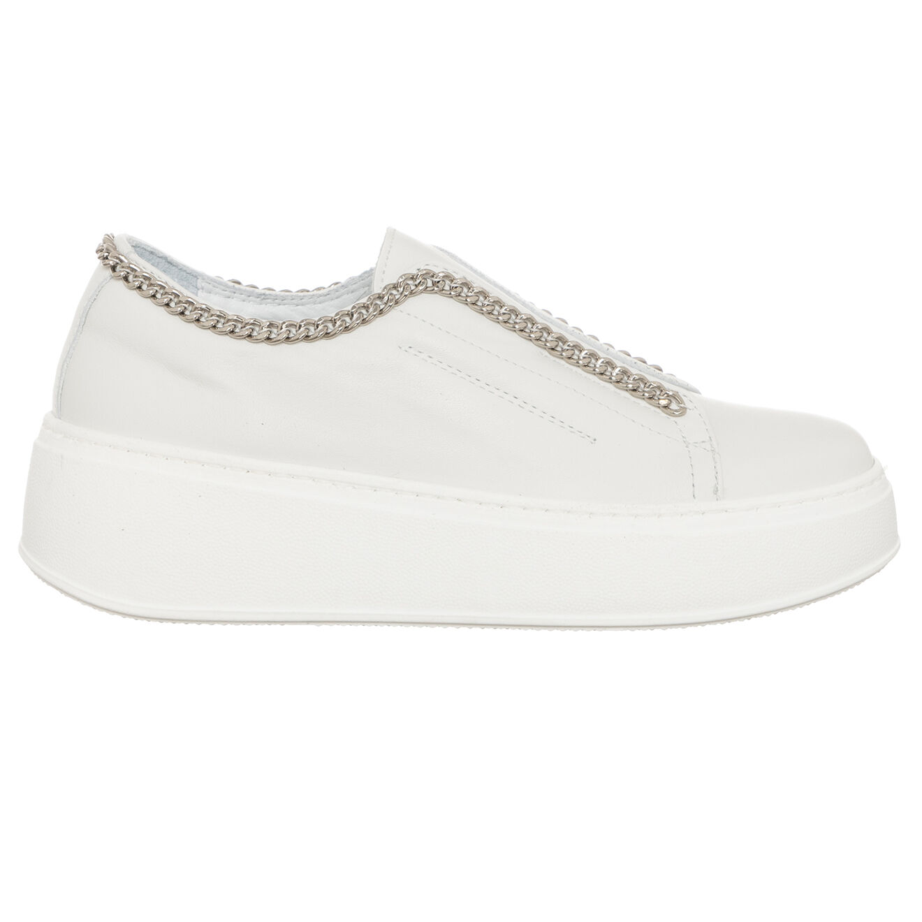 Loretta Pettinari Sneakers en Cuir Naplak blanches