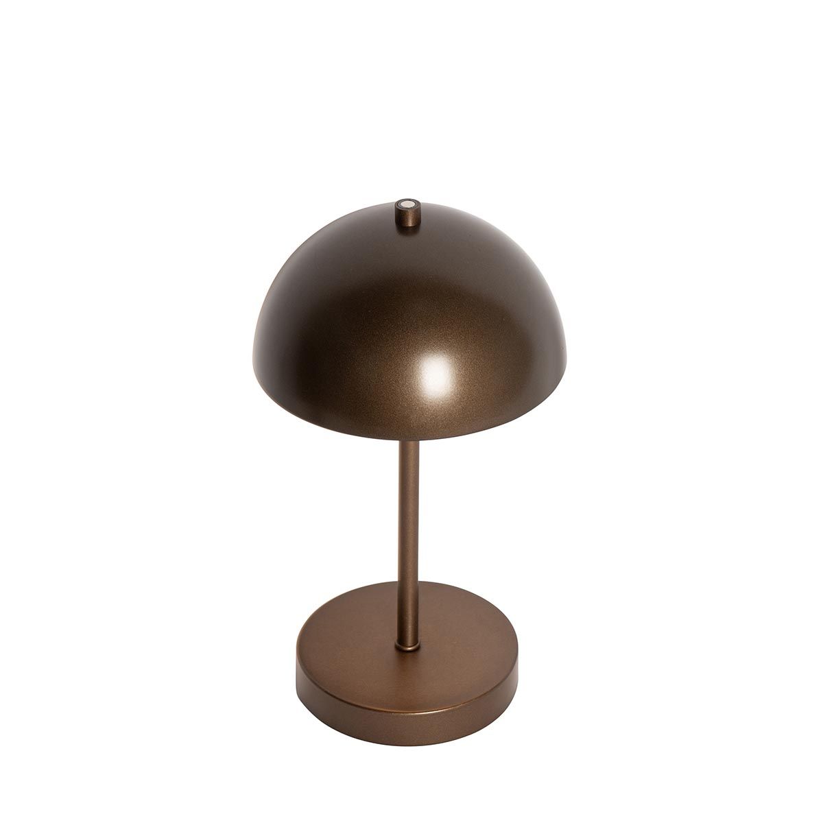 Set van 2 buiten tafellampen mushroom donkerbrons oplaadbaar - Keira