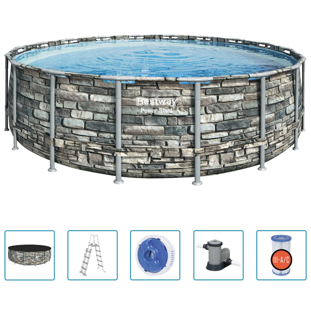 Piscine power steel 549x132 cm