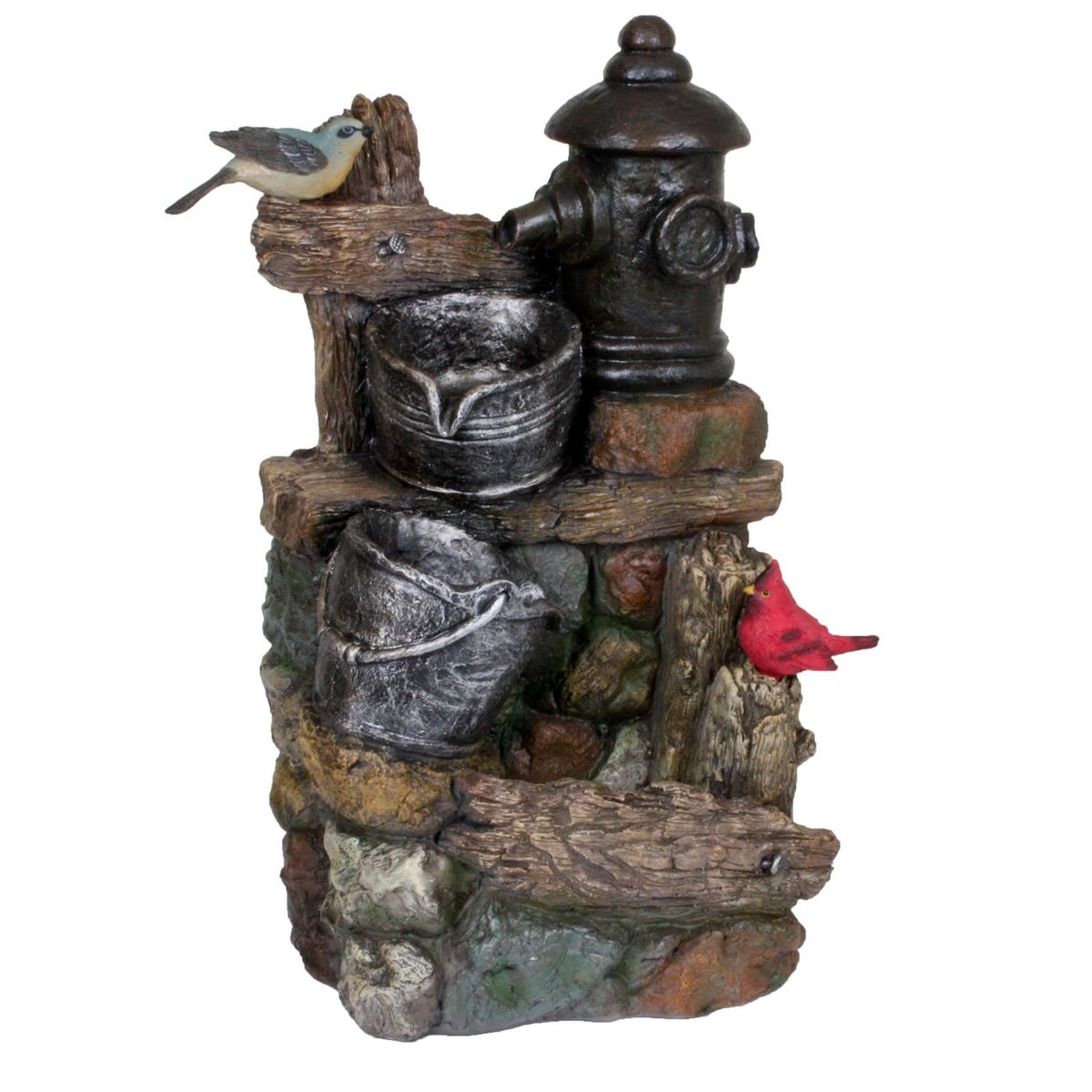 Brunnen METIS - grau-braun - 60 cm hoch