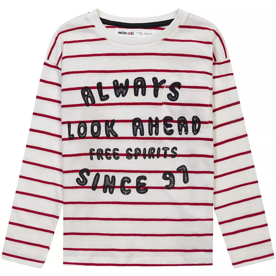 MINOTI 3er-Pack Longsleeves CremeweißRot