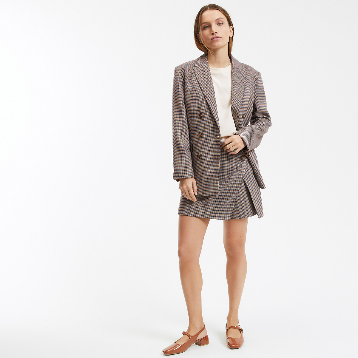 COLEÇÃO LA REDOUTE<br>Camiseta folgada, gola redonda, mangas curtas